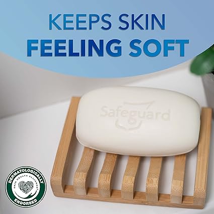Safeguard Micellar Deep Cleansing Bath Bar Soap, Washes Away 99 Percent of Bacteria, Leaves Skin Soft, Fresh Clean Scent with Aloe, 3.2 oz (8 Count)