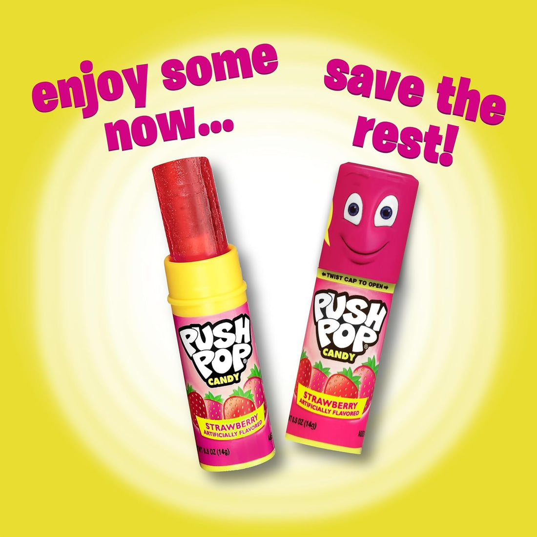 Push Pop Candy Variety Pack, Bulk Individually Wrapped for Party Favors, 24 Count Variety Lollipops, Fun Push Pop Lollipop Gift Baskets, Goodie Bags, Candy Gifts, Birthdays Kids Party Favors